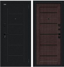 Дверь Браво Борн/SBlack Букле черное/Wenge Melinga