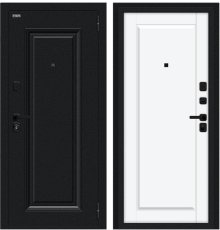 Дверь Браво Сьют МФ/SBlack Букле черное/White Silk