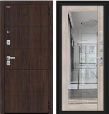 Дверь Браво Флэт/BChrome Almon/Cappuccino Melinga