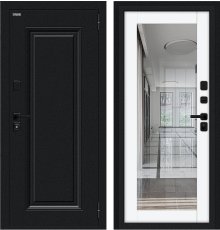 Дверь Браво Thermo Флэш МФ/SBlack-Букле черное/White Silk