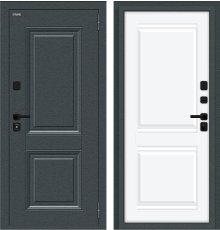 Дверь Браво Thermo Некст МФ/SBlack Старк антрацит/White Silk