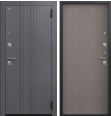 Дверь A-12 кашемир графит - софт ясень грей фото