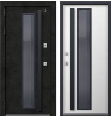 Дверь Термо-15 Бетон тёмный - Софт ясень белый