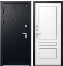Дверь C-101 Черный Муар - Белый фото