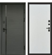 Дверь Термо-Доор Графит LINE(Черная фурнитура) (квартира)