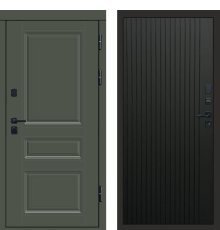 Дверь Термо-Доор Орегон грин(черная фурнитура) (квартира)