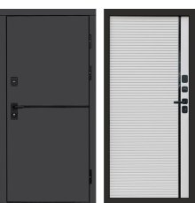 Дверь Термо-Доор Тренд Графит(черная фурнитура) (квартира)