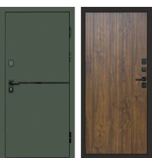 Дверь Термо-Доор Тренд Грин(черная фурнитура) (квартира)