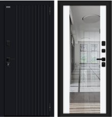 Дверь Браво Вижн/SBlack Black Shell/White Silk