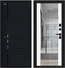 Дверь Браво Лайнер/SBlack Black Shell/White Silk