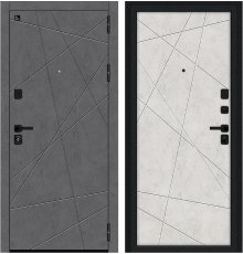 Дверь Браво Граффити-5/SBlack Slate Art/Look Art/Букле черное фото