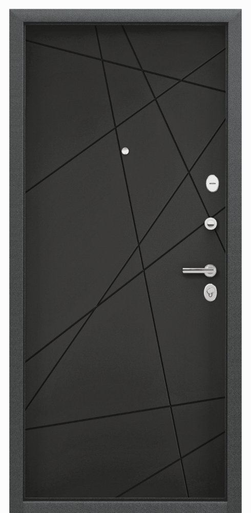 Дверь Цербер 3К Горизонт Венге(Сменная панель), 5-Черная Шагрень