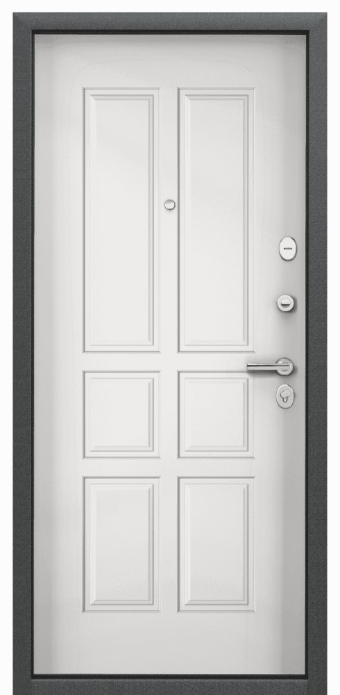 Дверь Цербер 3К(Чёрный муар) Хаки(Черная Фурнитура)(Сменная панель), 8-Белый