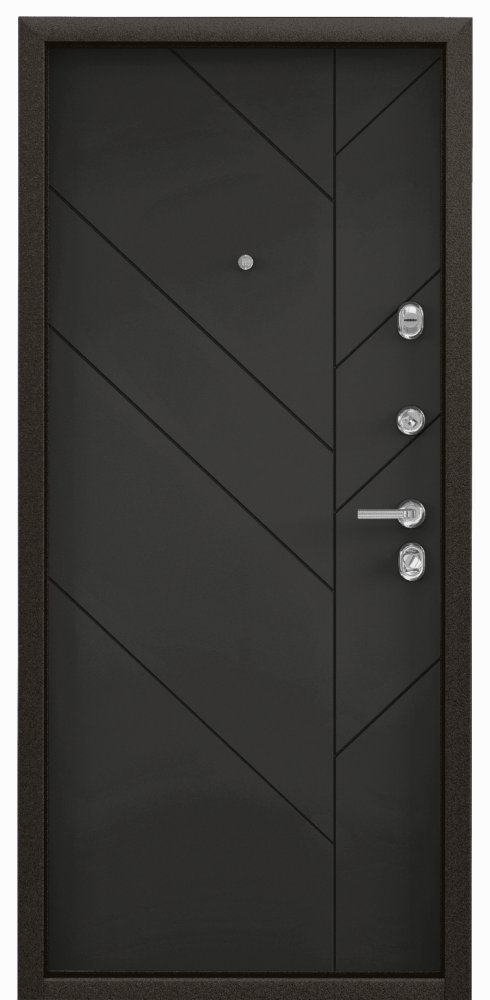 Дверь Цербер 3К Горизонт Венге(Сменная панель), 15-Черная Шагрень