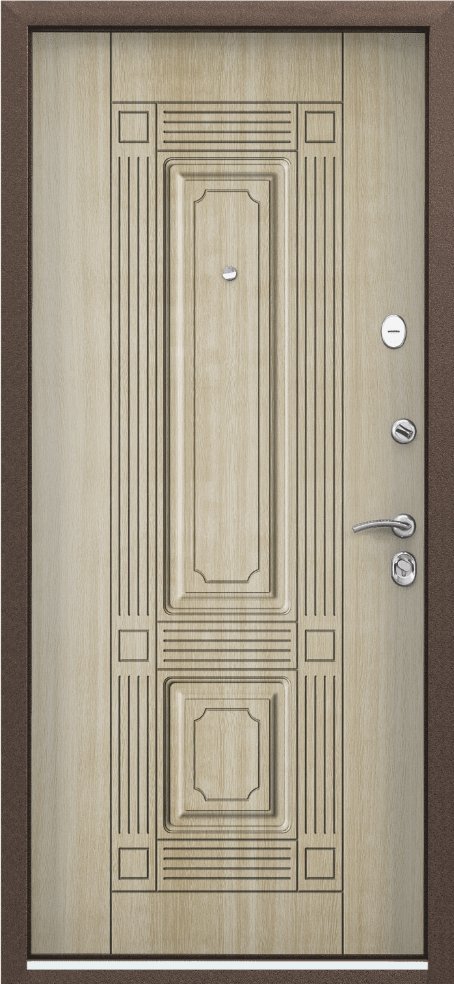 Дверь Цербер 3К Стандарт Антик медь (Сменная Панель), 18-Капучино