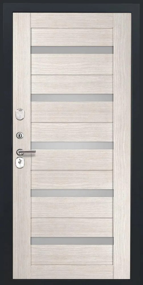 Дверь Luxor Квадро Термо, СБ-1 (ст. белое, 16мм, капучино)