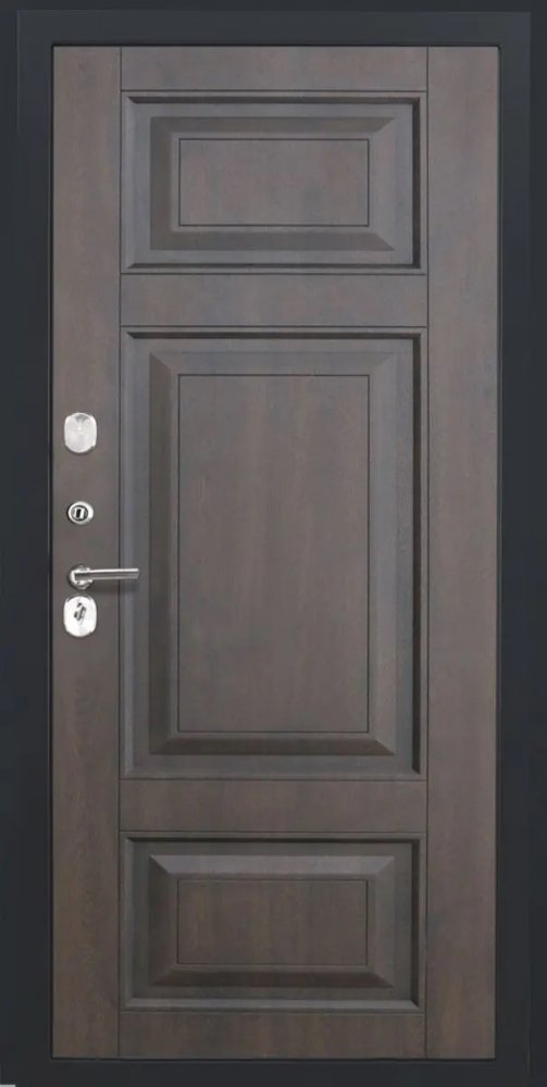 Дверь Luxro Берген Термо, ФЛ-659 (12мм, nussbaum+черная патина винорит)