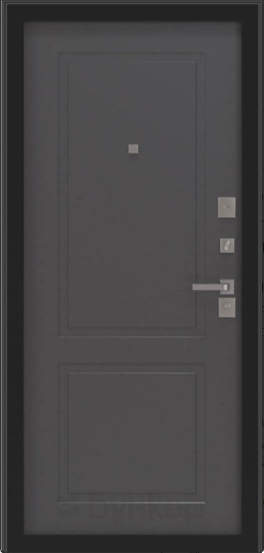 Дверь Бункер BN-08, с панелью ФЛ-609 Графит софт