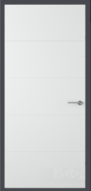 Дверь ЗД Лира Софт графит, Тривия софт белый