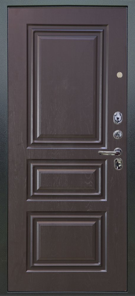 Дверь Аргус ЛЮКС 3К Агат-дуо-темный-бетон  Антик серебро, Скиф-Горький-шоколад