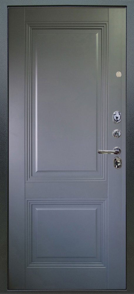 Дверь Аргус ЛЮКС 3К Лофт-Темный-бетон Антик серебро, Соло-Антрацит