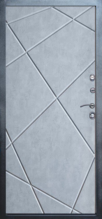Дверь Термо-Доор СФЕРА(Квартира), Лучи бетон светлый