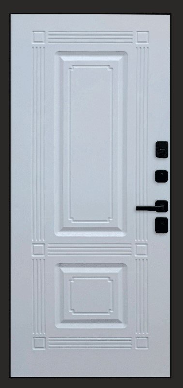 Дверь Термо Доор Премиум GREY(Квартира), Мадрид белый софт