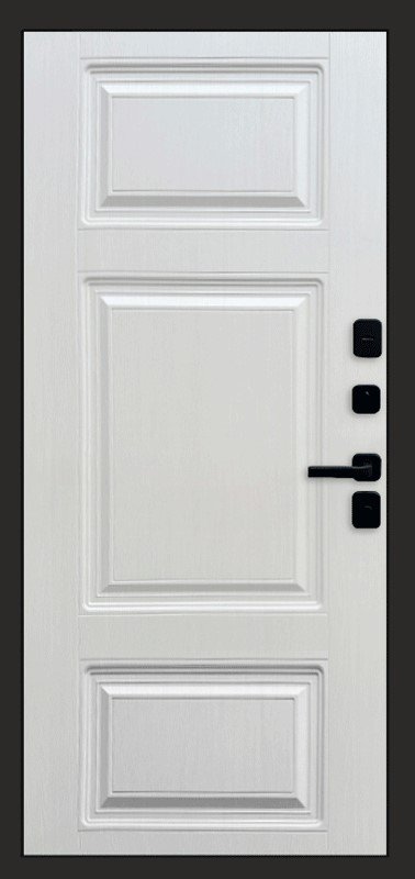 Дверь Термо-Доор КВАДРО BLACK (Квартира), Лион лиственница