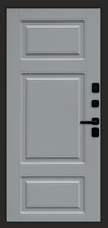 Дверь Термо Доор  Black Line(Квартира), Лион grey софт