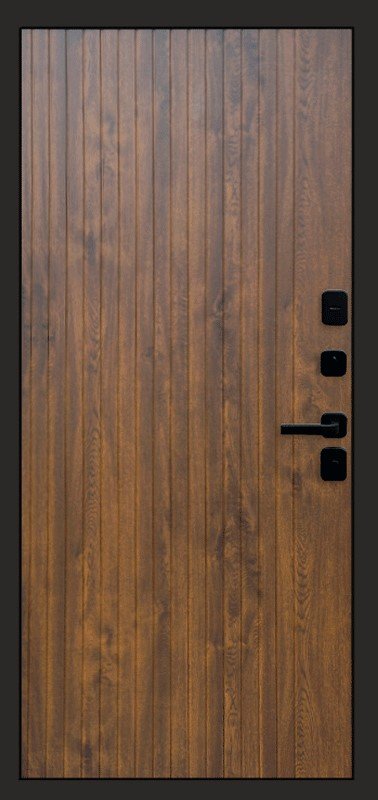 Дверь Термо-Доор SIMPLE ГРАФИТ(Квартира), Flat дуб