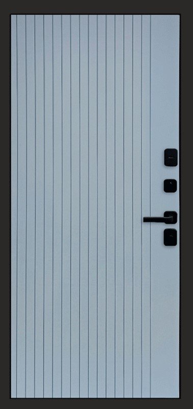 Дверь Термо Доор  Black Line(Квартира), Flat grey софт