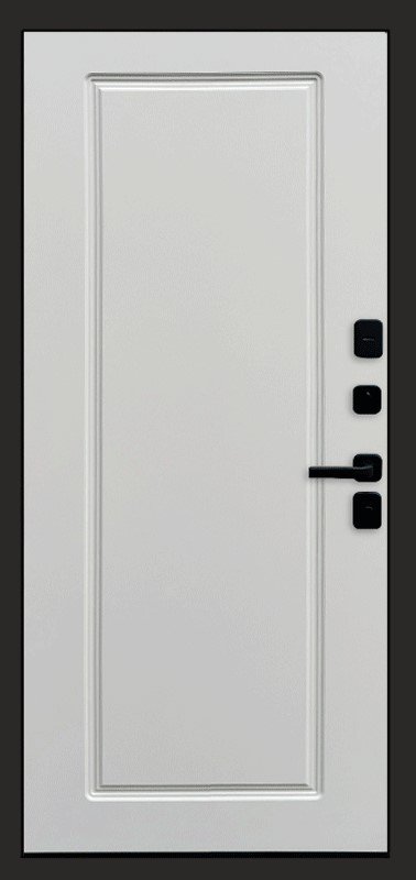 Дверь Термо-Доор SIMPLE ГРАФИТ(Квартира), Гранд белый софт