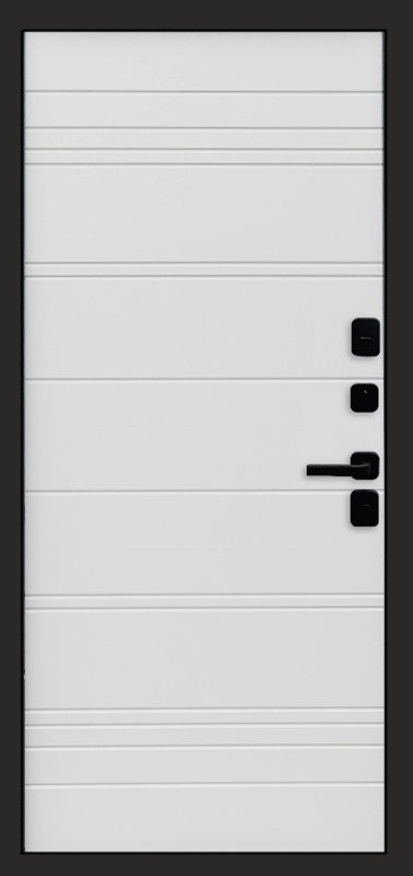 Дверь Термо-Доор SIMPLE ГРАФИТ(Квартира), White line