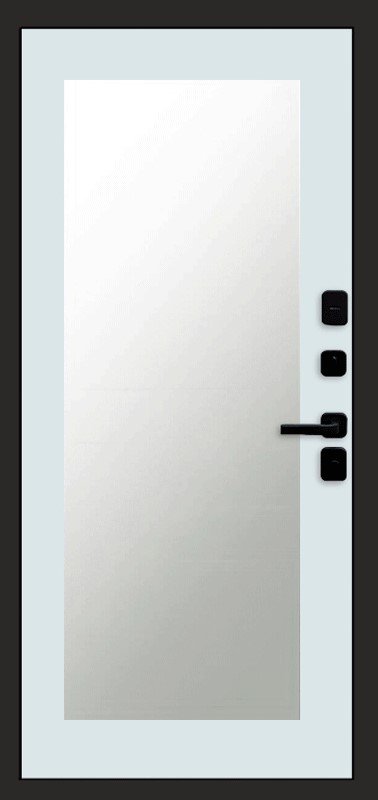 Дверь Термо-Доор ГЕОМЕТРИЯ(Квартира), Зеркало триумф белый софт