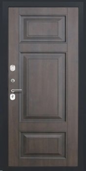 Дверь Luxor L-47, ФЛ-659 (12мм, nussbaum+черная патина винорит)