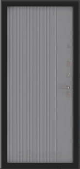 Дверь Бункер BN-04, с панелью ХОМС Серый софт рельеф
