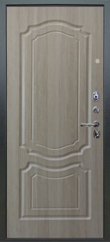 Дверь Аргус ЛЮКС 3К Техно-темный-бетон Антик серебро, Мишель-ларче-светлый