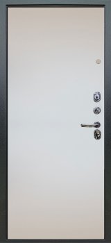 Дверь Аргус ЛЮКС 3К Рина-Белый-софт Антик серебро, Под-покраску