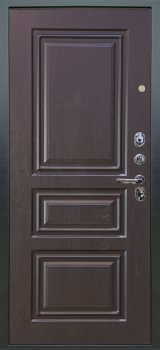 Дверь Аргус ЛЮКС 3К Лия-черный-софт  Антик серебро, Скиф-Горький-шоколад