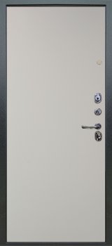 Дверь Аргус ЛЮКС 3К Техно-темный-бетон Антик серебро, Элегант-белый-софт