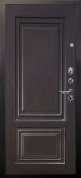 Дверь Аргус ЛЮКС 3К Агат-дуо-темный-бетон  Антик серебро, Элион горький шоколад