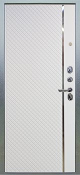 Дверь Аргус ЛЮКС 3К Техно-темный-бетон Антик серебро, Лия белый софт