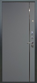 Дверь Аргус ЛЮКС 3К Техно-темный-бетон Антик серебро, Лия-Силк-маус