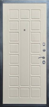 Дверь Термо-Доор SIMPLE ГРАФИТ(Квартира), Престиж бежевый матовый