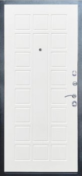 Дверь Термо-Доор SIMPLE ГРАФИТ(Квартира), Престиж белое дерево