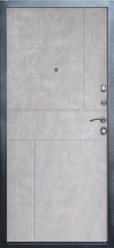 Дверь Термо-Доор АВАНГАРД BLACK(Квартира), Горизонт бетон светлый