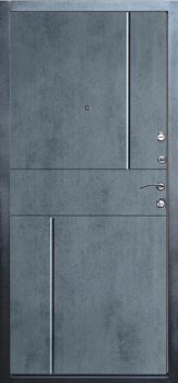 Дверь Термо Доор  Fusion Black(Квартира), Горизонт бетон темный