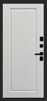 Дверь Термо Доор ВЕРТИКАЛЬ GREY(Квартира), Гранд белый софт