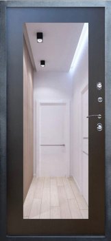 Дверь Термо-Доор SIMPLE ГРАФИТ(Квартира), Зеркало триумф венге