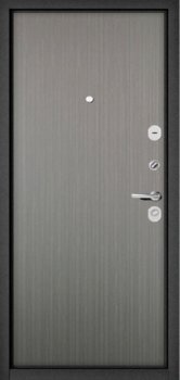 Дверь Бульдорс TRUST - MASS -  Р/Р  Черный муар металик КАЛЕ, Орех пепельный 9S - 100